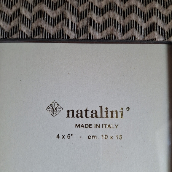 Natalini Handmade Italian Marquetry Picture Frame 4"x6" - Picture 3 of 4